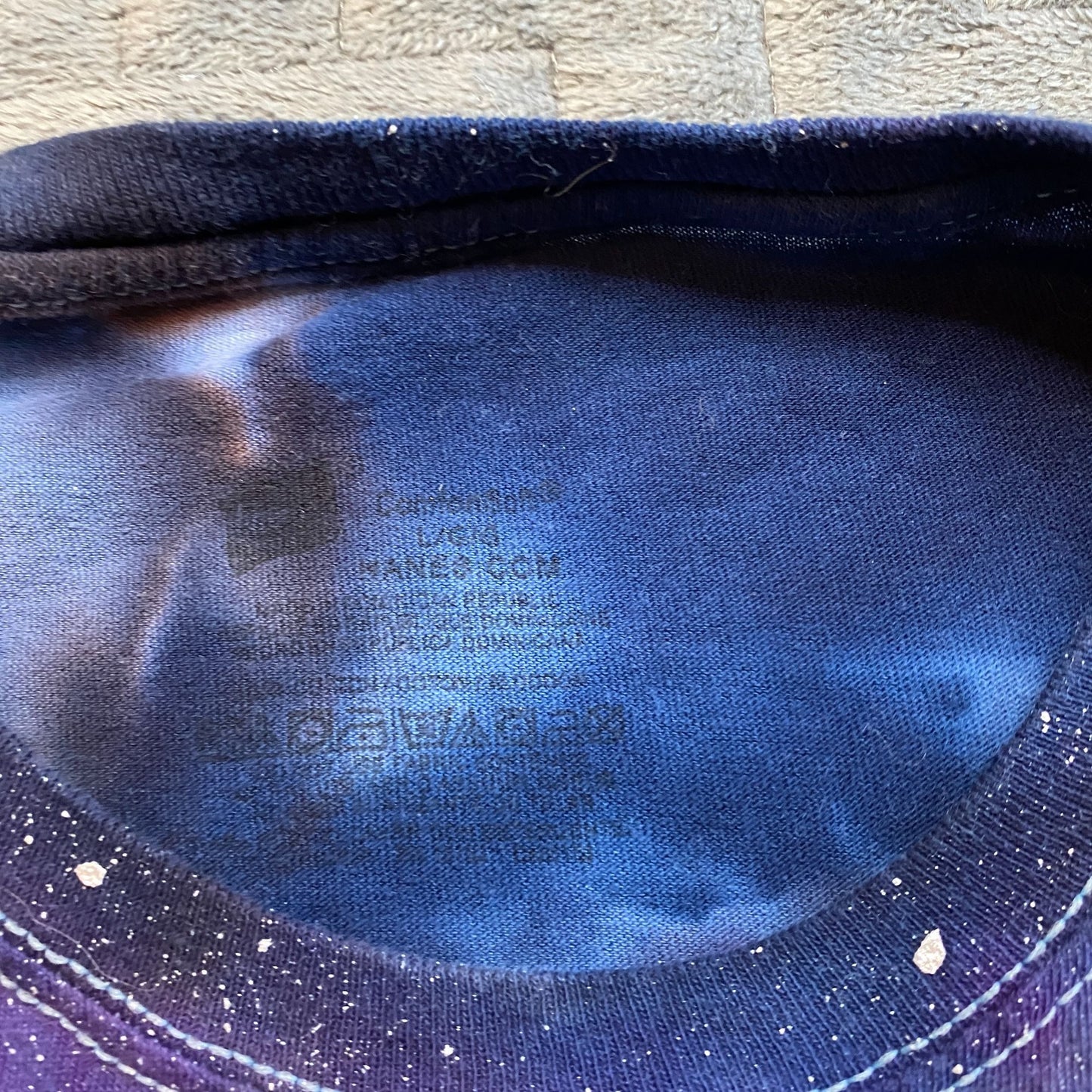 Galaxy Dyed Adult Tee Shirt || Large
