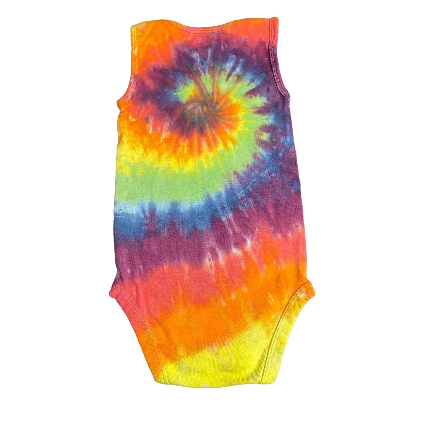 Rainbow Spiral Tie Dye Baby Bodysuit || 24 Months