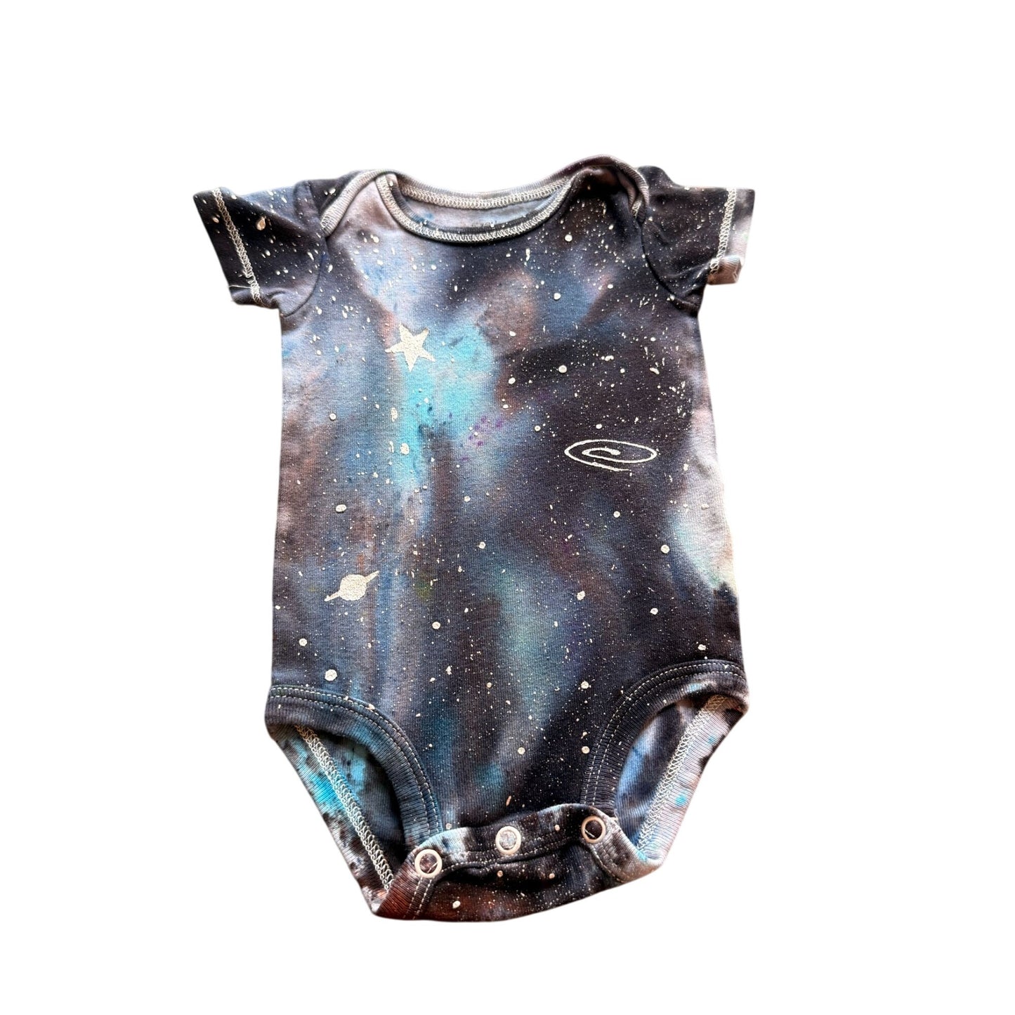 Galaxy Dyed Onesie || 3 Months, Upcycled ♻️