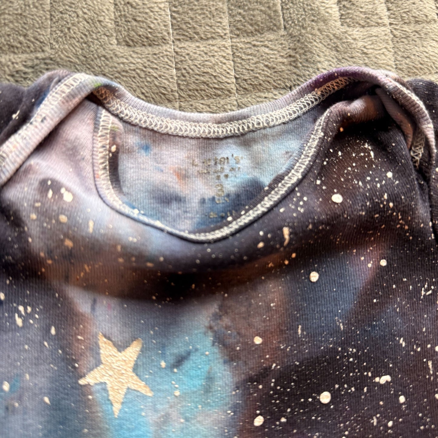 Galaxy Dyed Onesie || 3 Months, Upcycled ♻️
