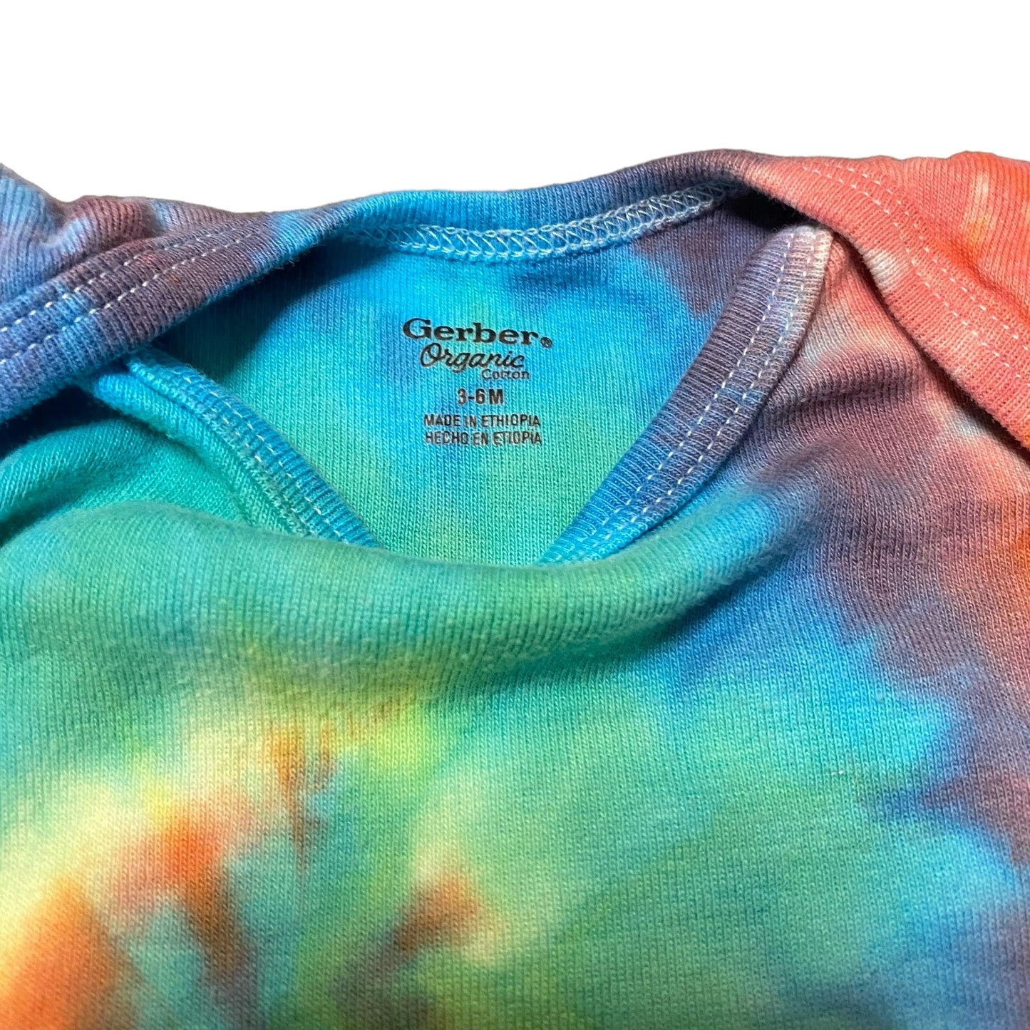 Rainbow Spiral Tie Dyed Bodysuit || 3-6 Months