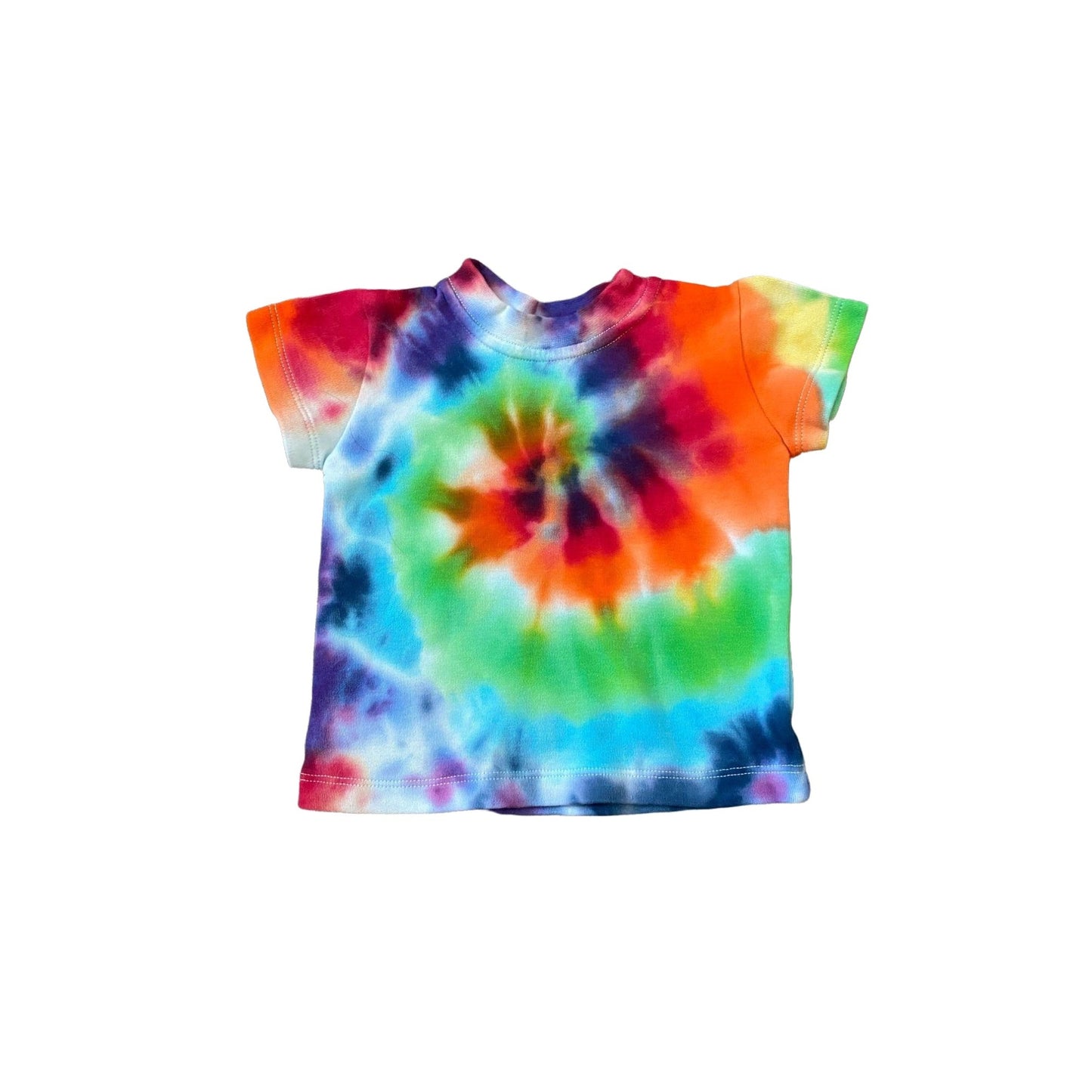 Rainbow Spiral Tie Dye Baby Tee || 3-6 Months
