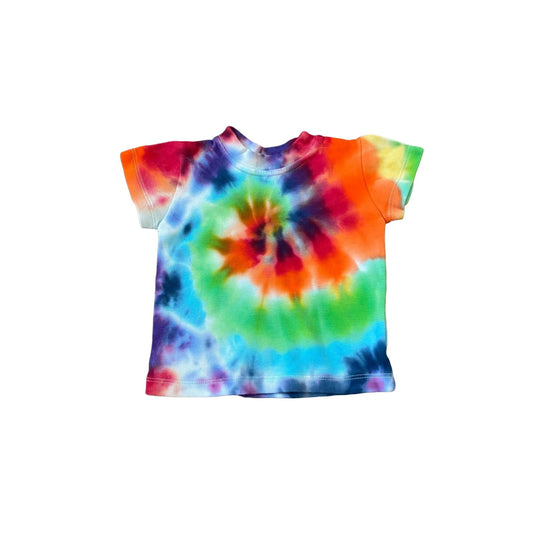 Rainbow Spiral Tie Dye Baby Tee || 3-6 Months