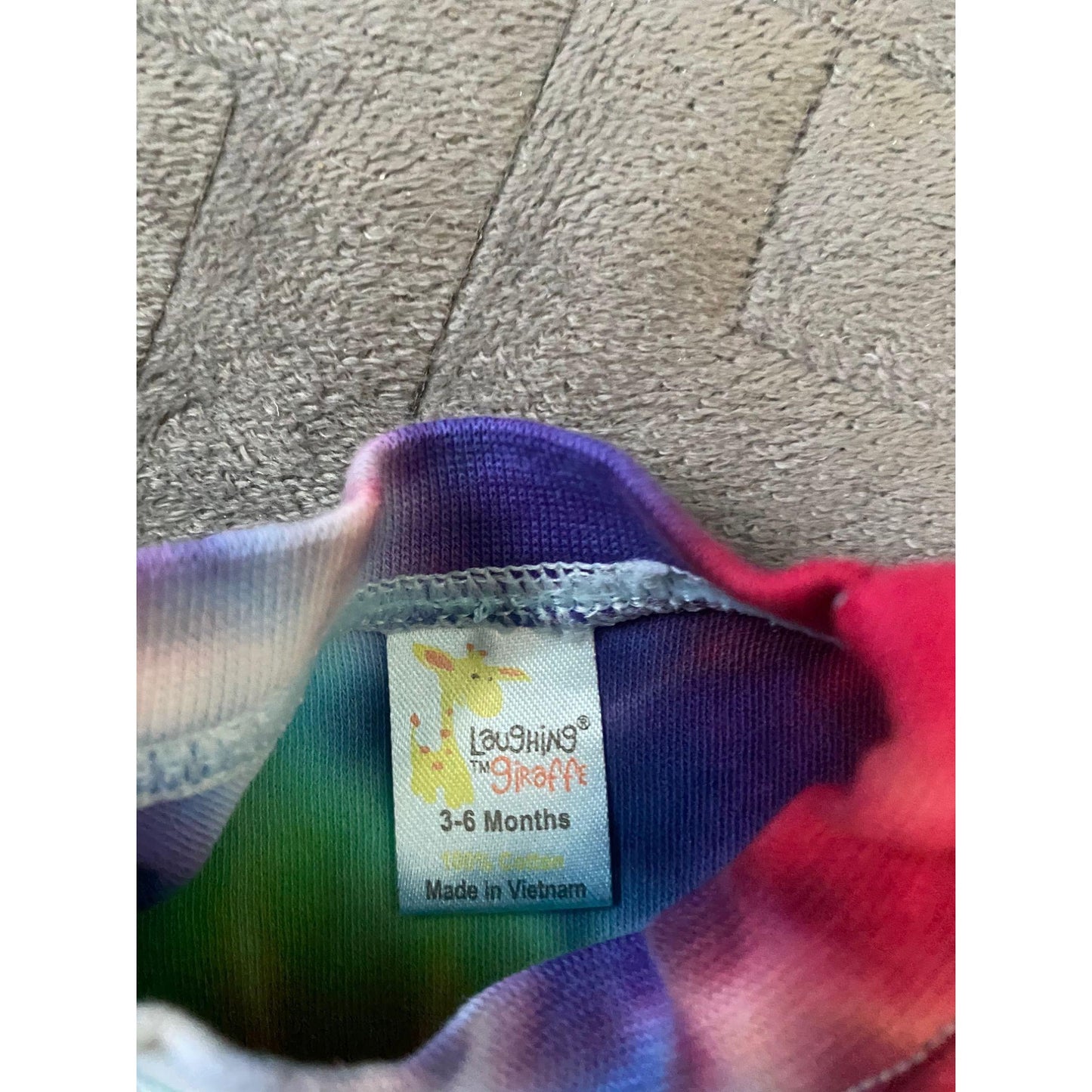Rainbow Spiral Tie Dye Baby Tee || 3-6 Months