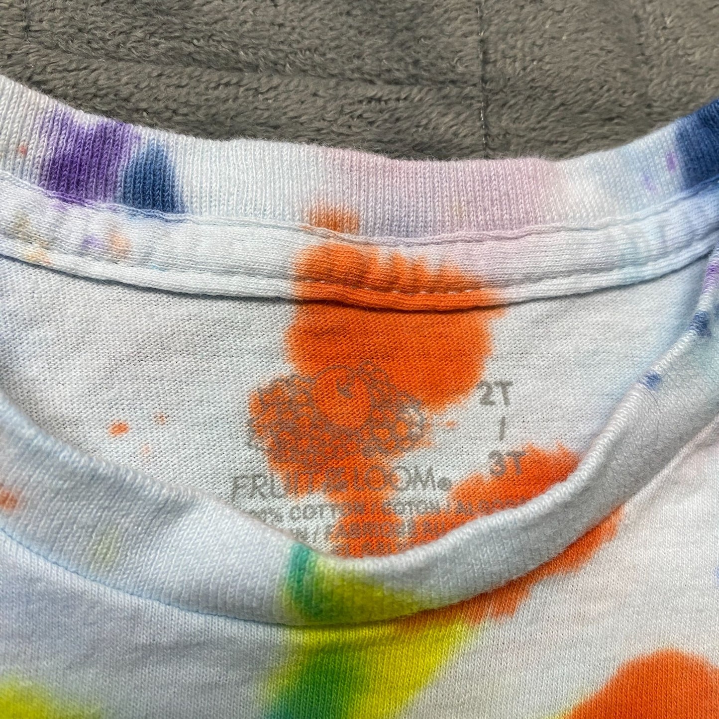 Rainbow Spiral Tie Dye Toddler Tee Shirt || 2T / 3T