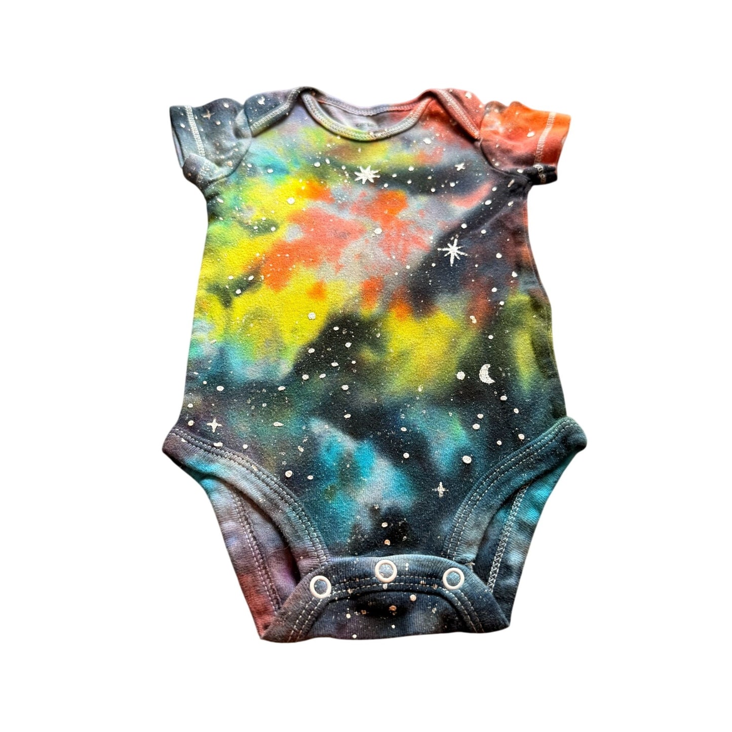 Galaxy Dyed Onesie || 3 Months, Upcycled ♻️