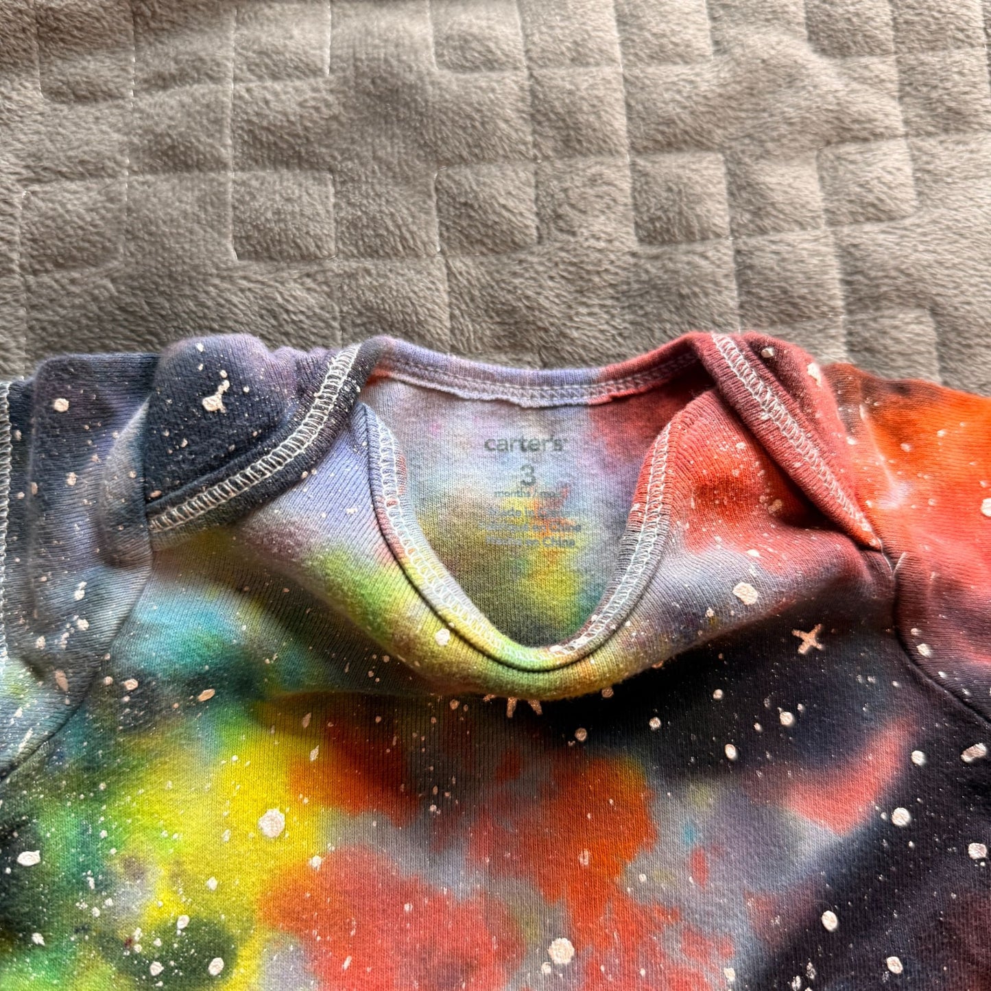 Galaxy Dyed Onesie || 3 Months, Upcycled ♻️