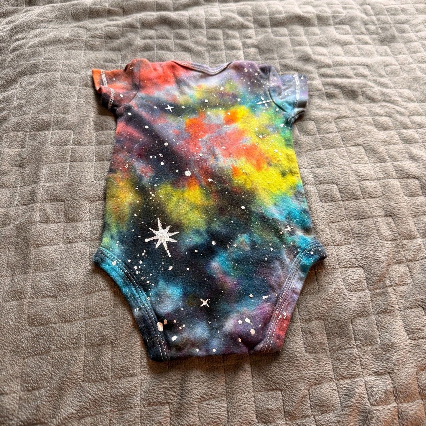 Galaxy Dyed Onesie || 3 Months, Upcycled ♻️