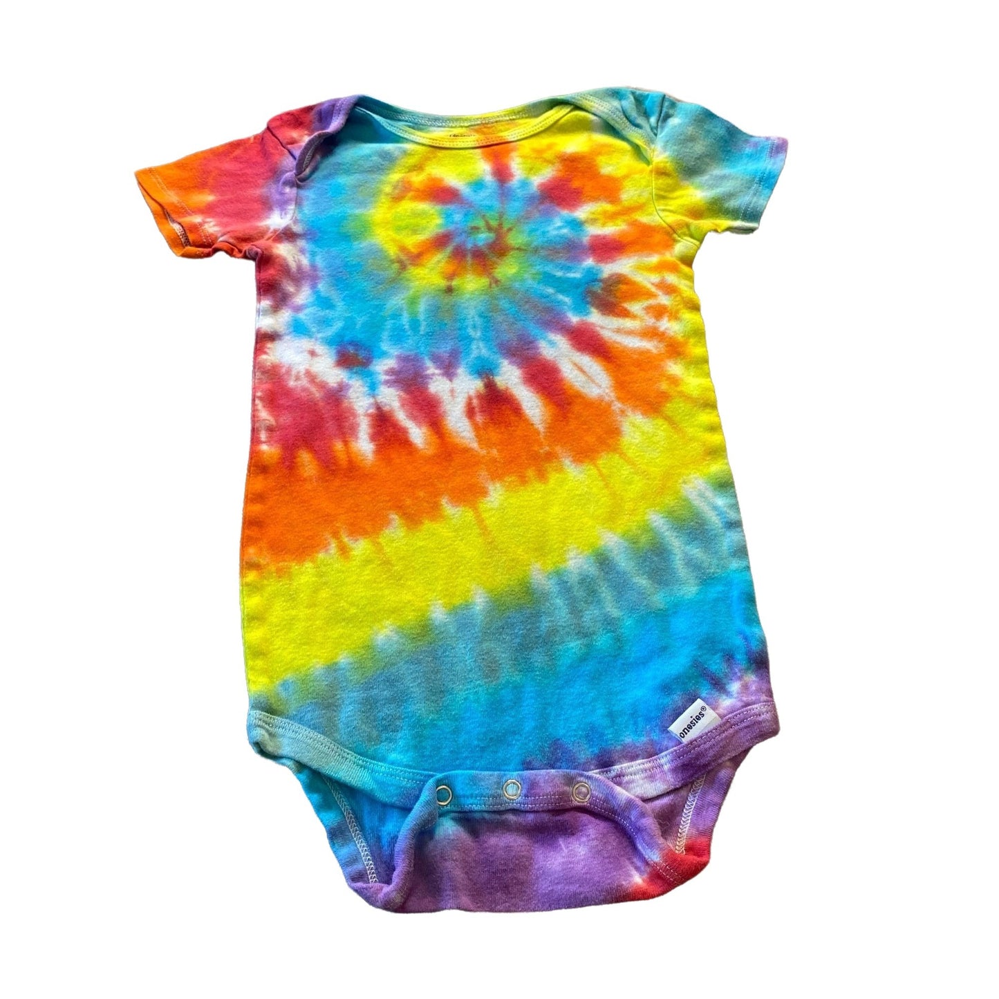 Rainbow Spiral Tie Dyed Bodysuit || 4T