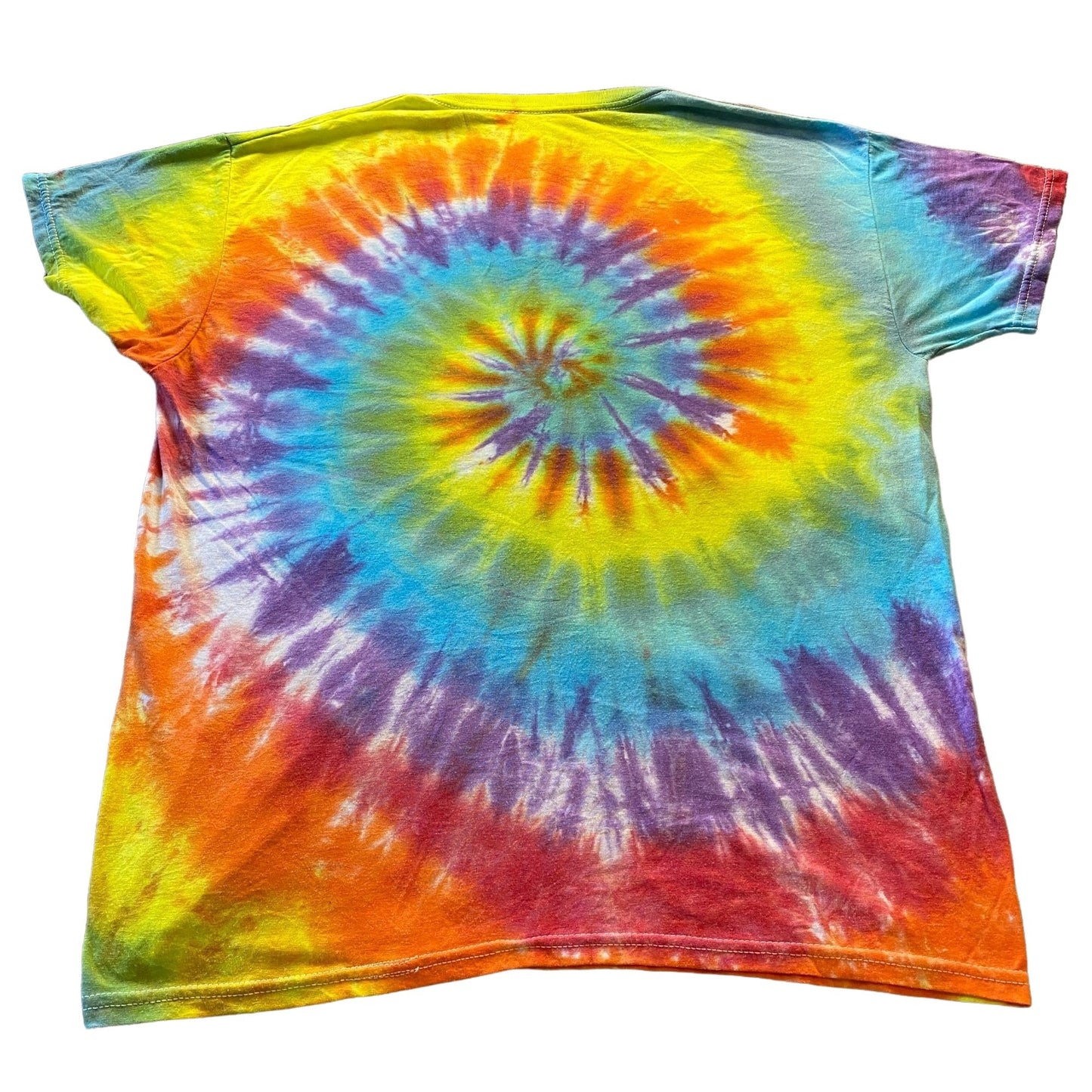 Rainbow Spiral Tie Dye Adult Tee || Medium