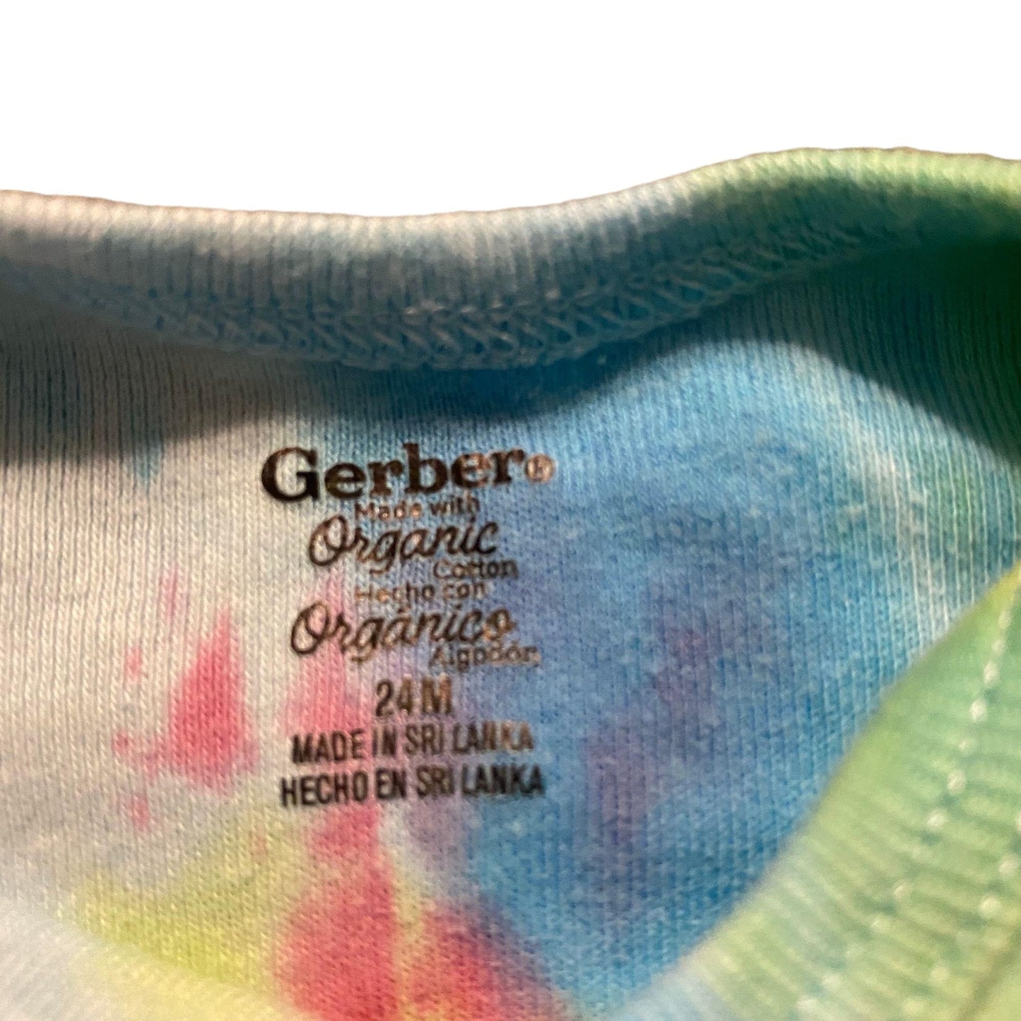 Unicorn Spiral Tie Dye Onesie || 24 Months
