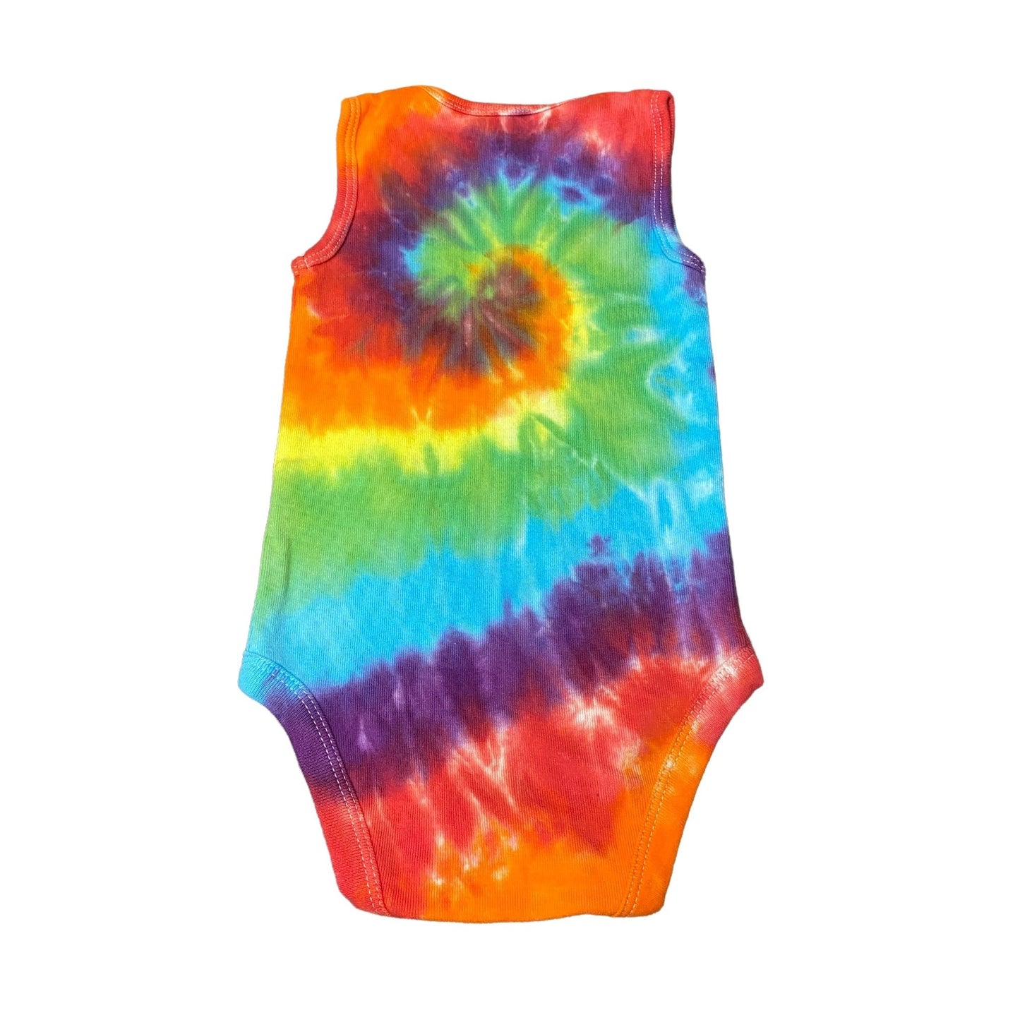 Rainbow Spiral Tie Dye Baby Bodysuit || 6 Months