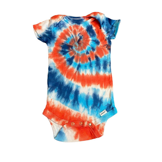 Spiral Tie Dye Baby Bodysuit || 12 Months