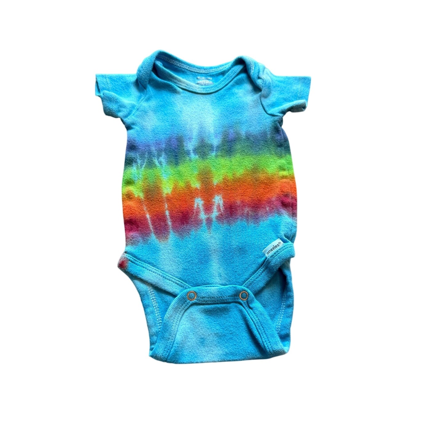 Tie Dyed Onesie || 0-3 Months, Upcycled ♻️