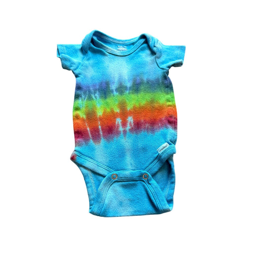 Tie Dyed Onesie || 0-3 Months, Upcycled ♻️