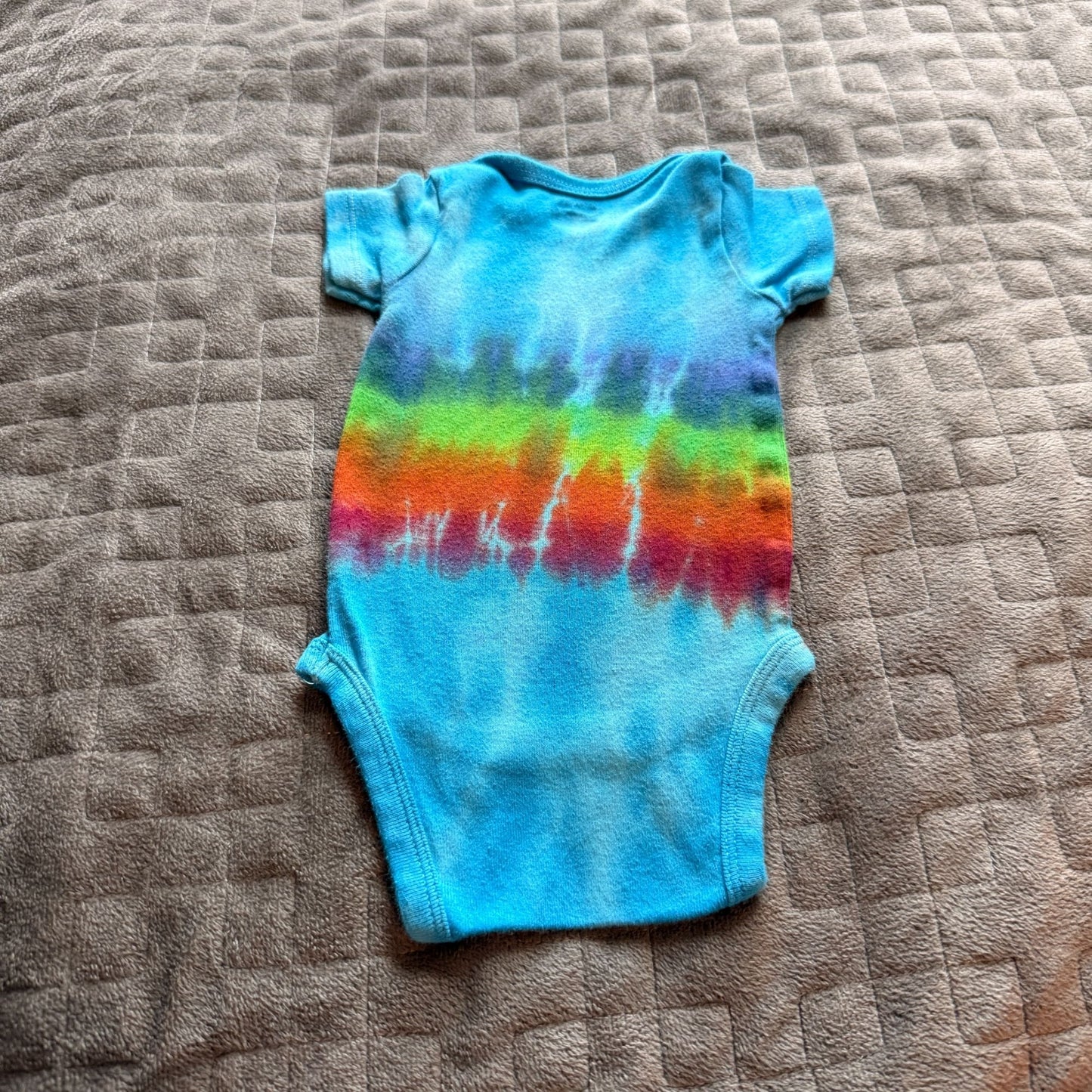 Tie Dyed Onesie || 0-3 Months, Upcycled ♻️