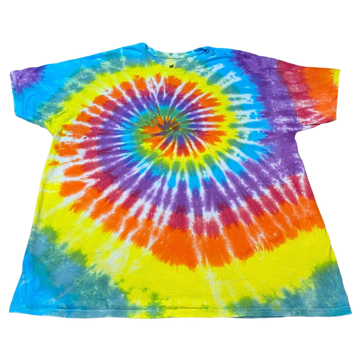Rainbow Spiral Tie Dye Adult Tee || 2XL