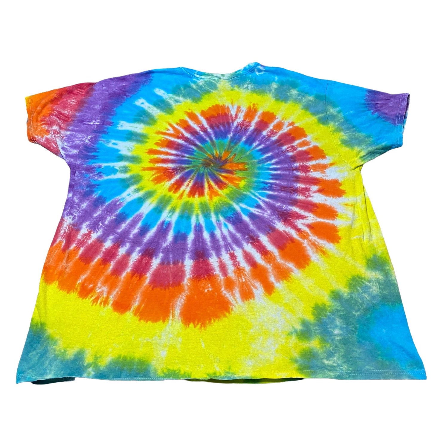 Rainbow Spiral Tie Dye Adult Tee || 2XL