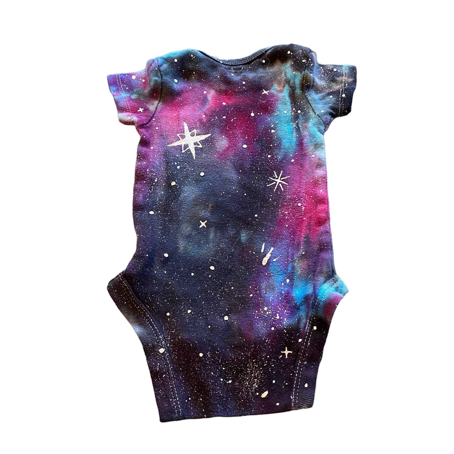 Galaxy Dyed Onesie || 0-3 Months, Upcycled ♻️
