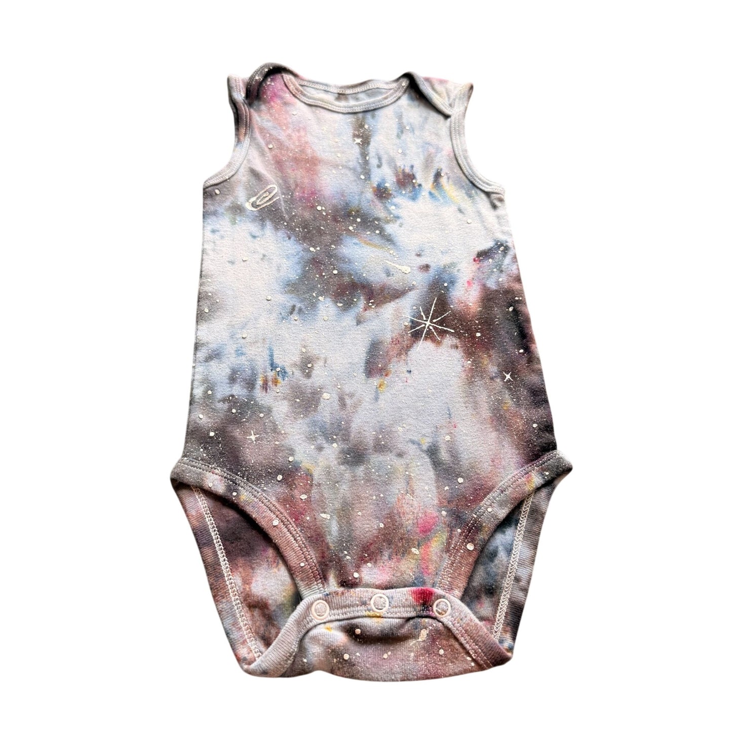 Galaxy Dyed Baby Onesie || 24 Months