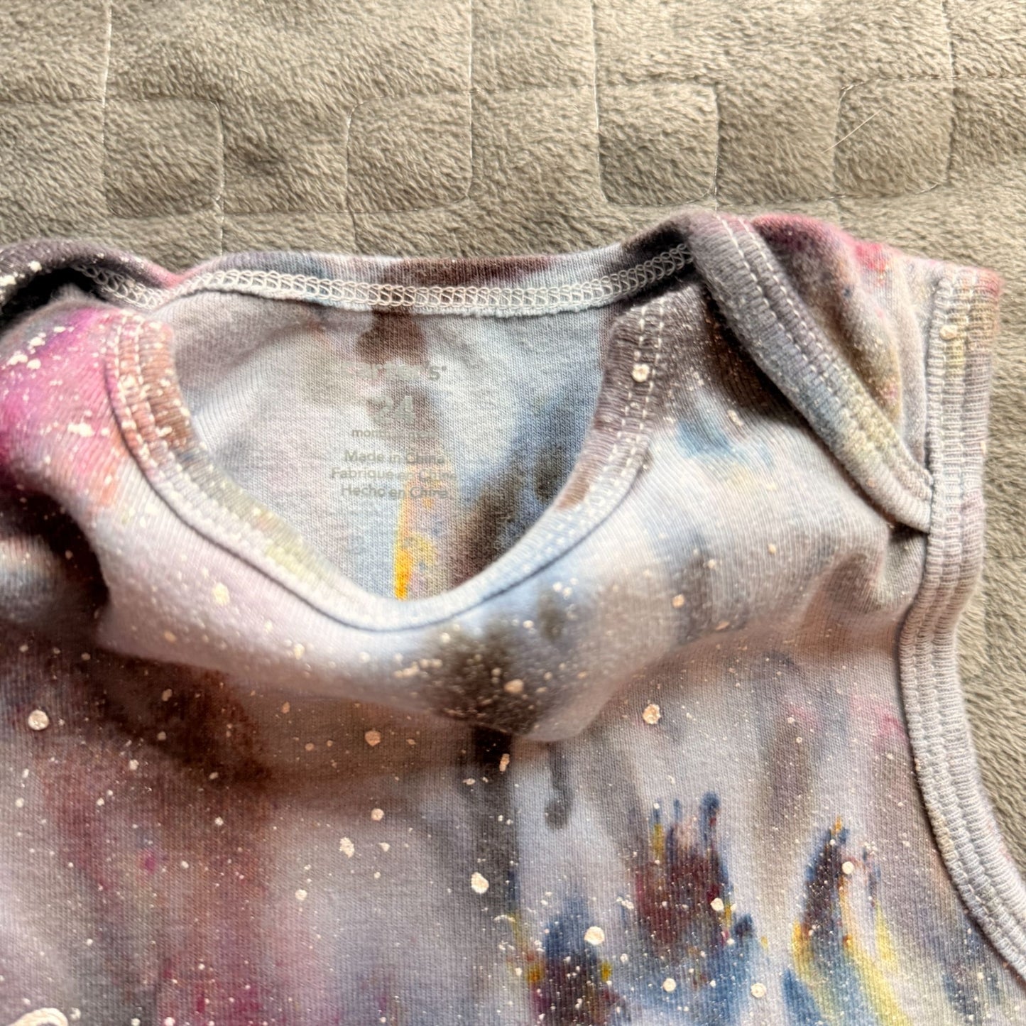 Galaxy Dyed Baby Onesie || 24 Months