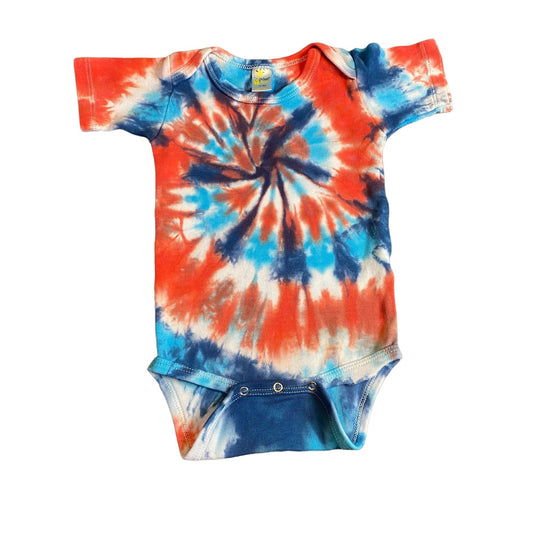 Spiral Tie Dye Baby Bodysuit || 12-18 Months
