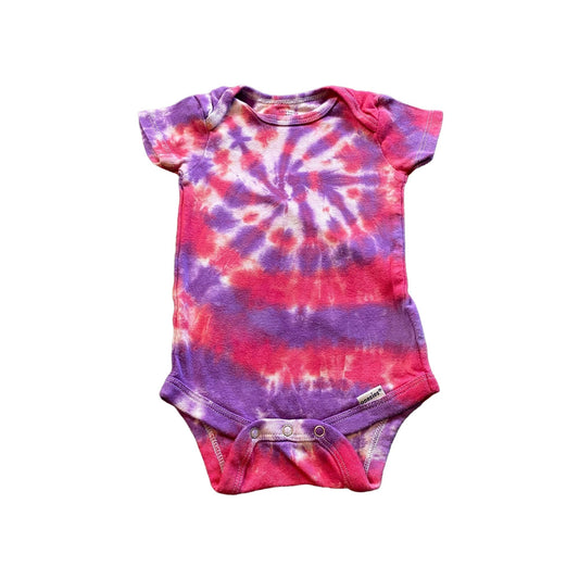 Spiral Tie Dye Baby Bodysuit || 3-6 Months