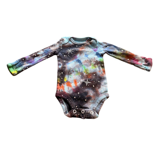 Galaxy Dyed Baby Onesie || Newborn, Upcycled ♻️