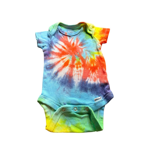 Tie Dyed Onesie || 3-6 Months, Upcycled ♻️