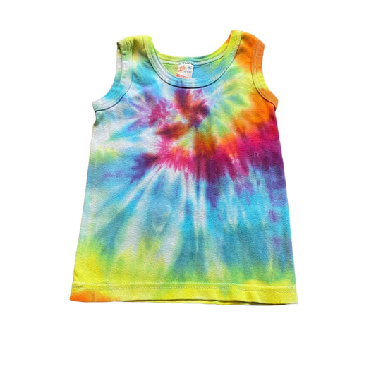 Rainbow Spiral Tie Dye Baby Tank || 12-24 Months