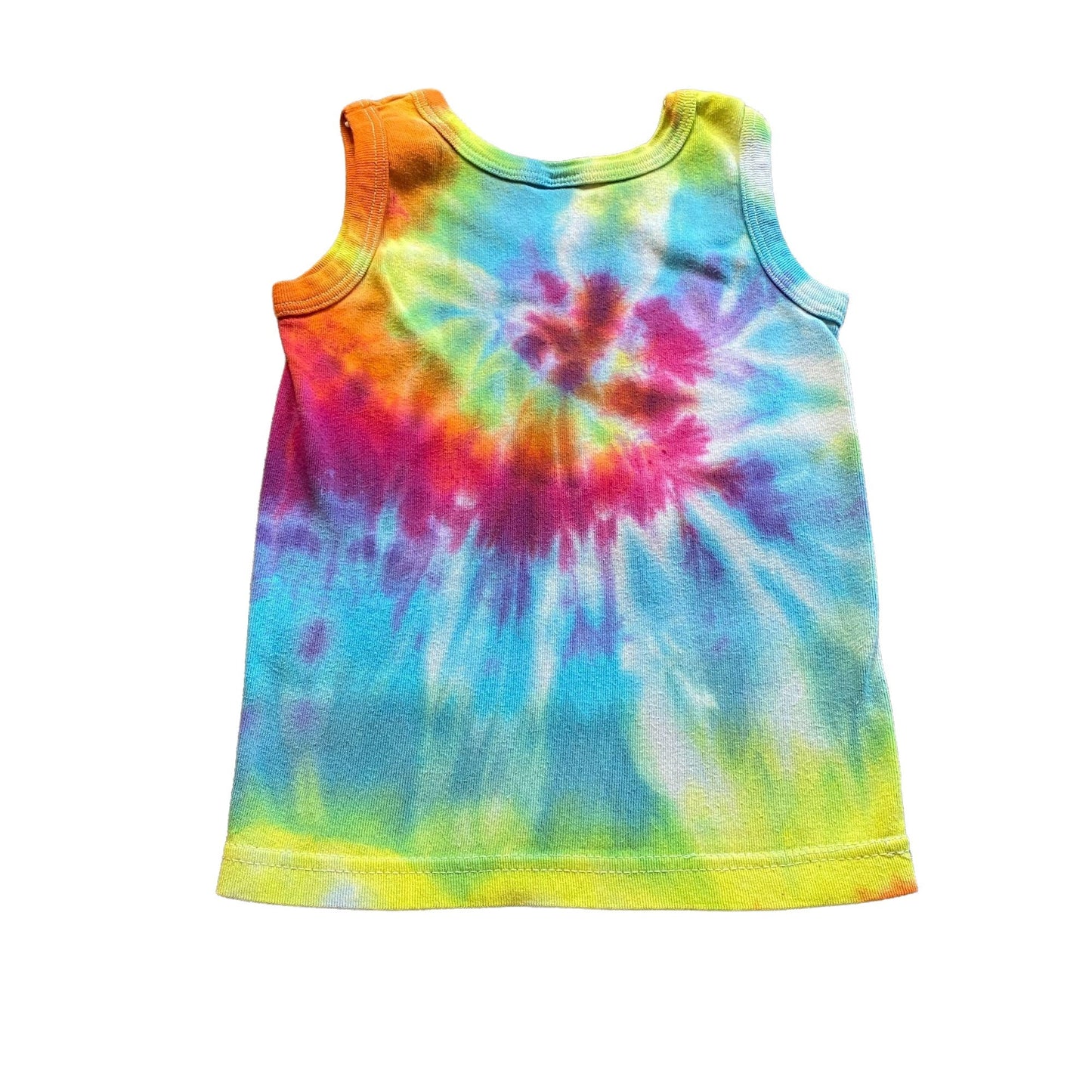 Rainbow Spiral Tie Dye Baby Tank || 12-24 Months