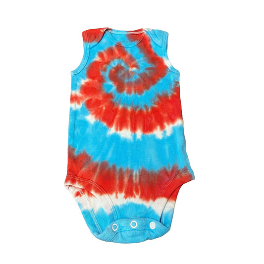 Spiral Tie Dye Baby Bodysuit || 6 Months