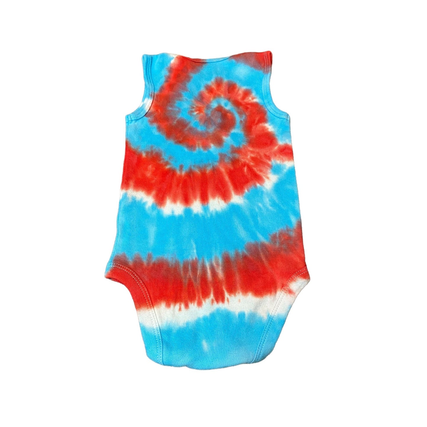 Spiral Tie Dye Baby Bodysuit || 6 Months