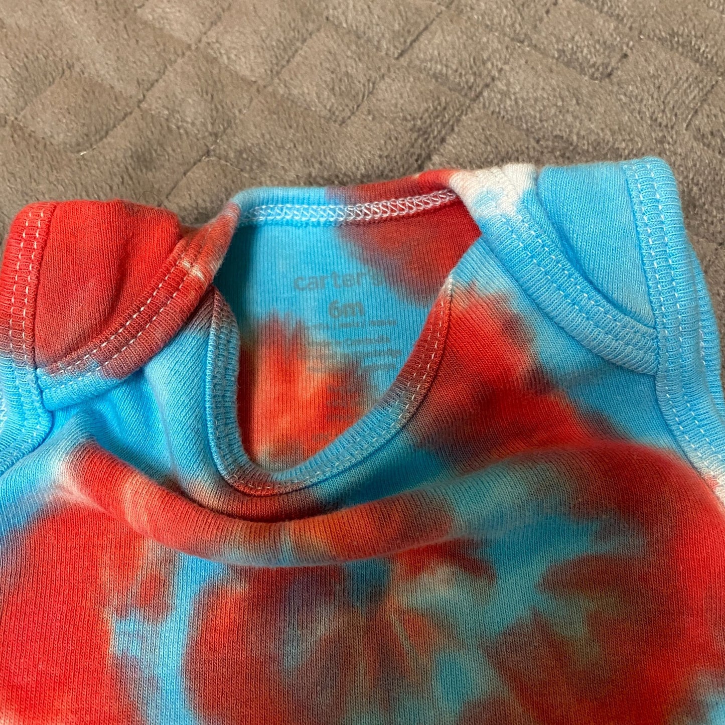 Spiral Tie Dye Baby Bodysuit || 6 Months