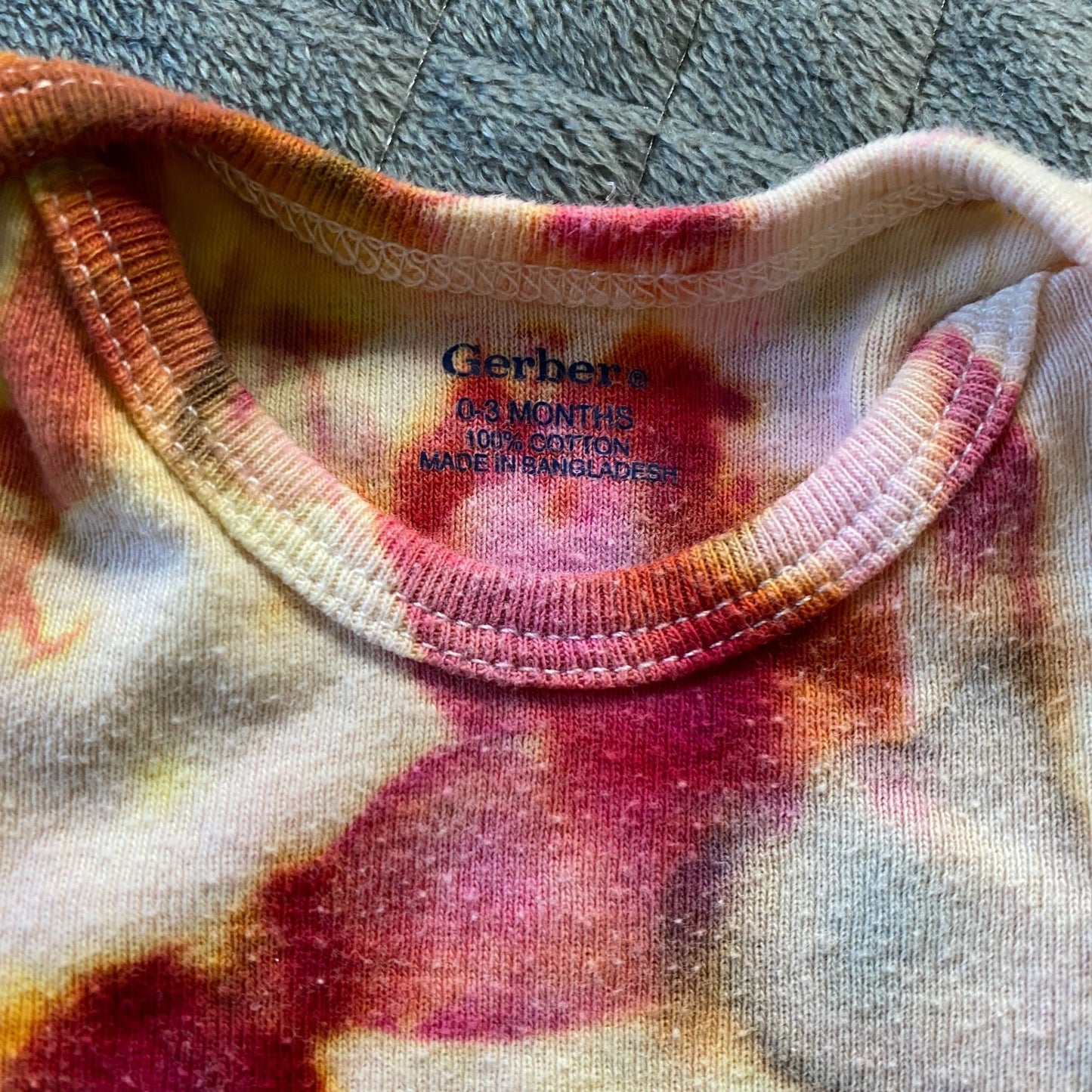 Tie Dyed Bodysuit || 0-3 Months, Upcycled ♻️