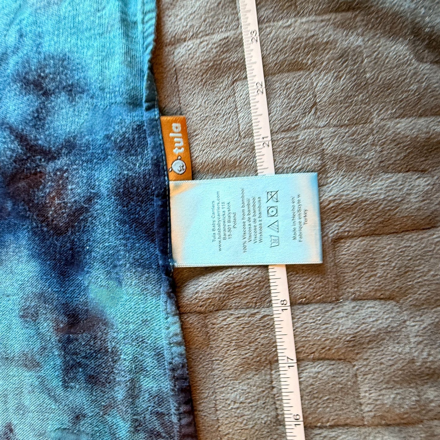 Dyed Tula Baby Blanket || Upcycled