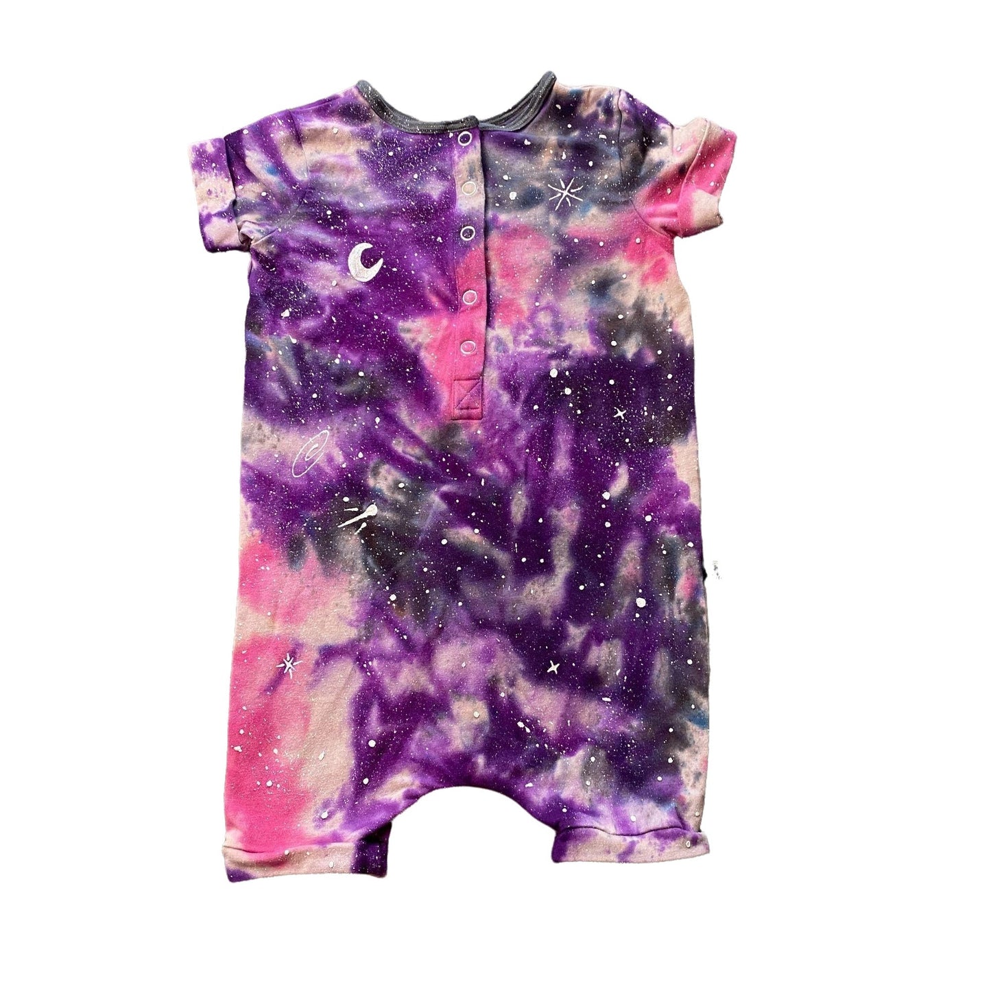 Galaxy Dyed Rags Romper || 2T
