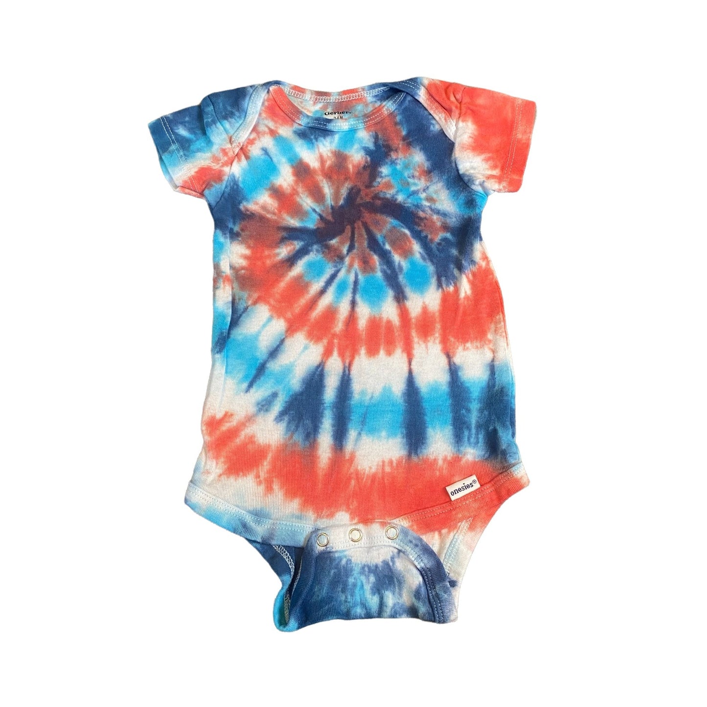 Spiral Tie Dye Baby Bodysuit || 3-6 Months