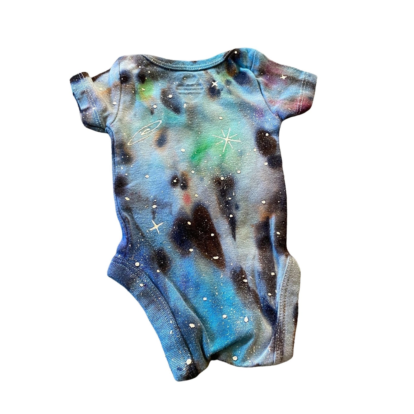 Galaxy Dyed Onesie || Newborn, Upcycled ♻️