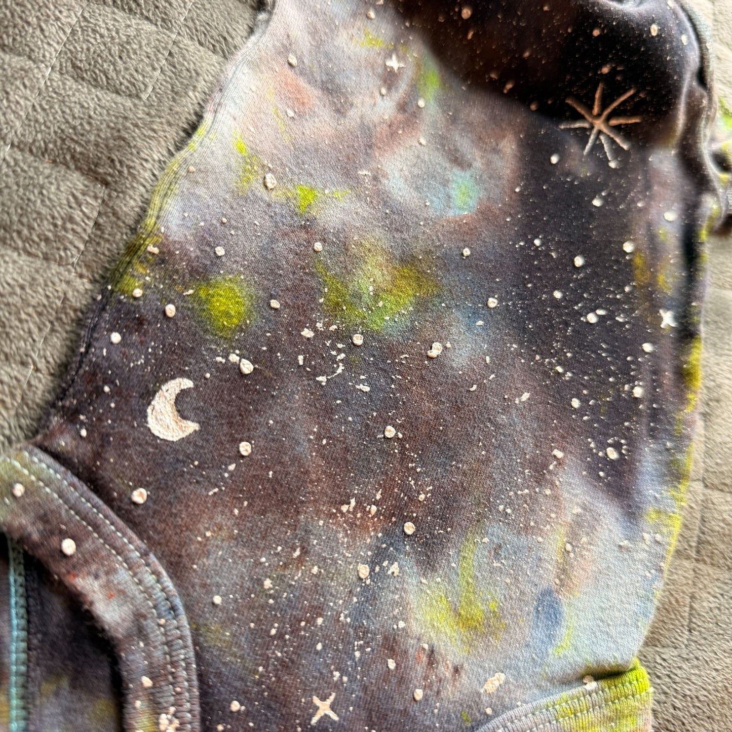 Galaxy Dyed Baby Onesie || Newborn, Upcycled ♻️