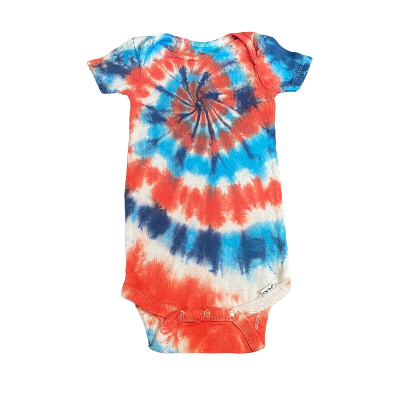 Spiral Tie Dye Baby Bodysuit || 3T