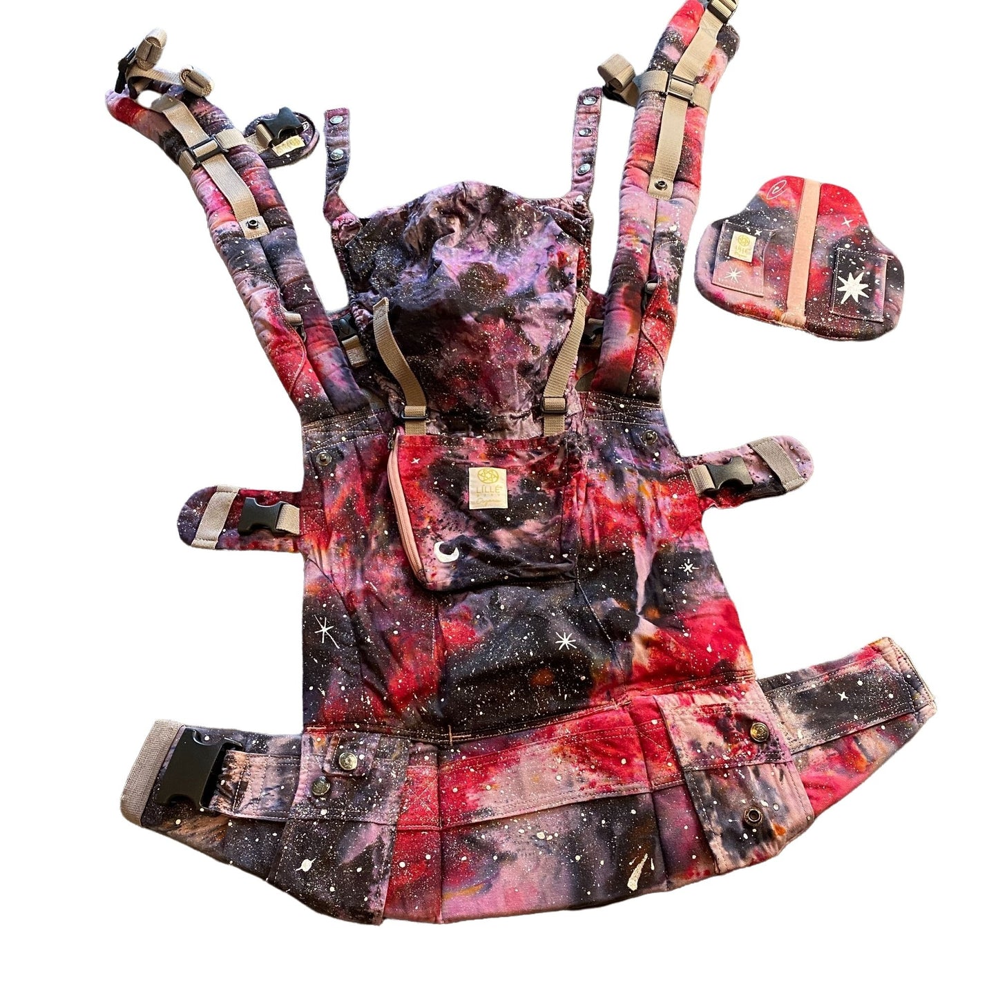 Galaxy Dyed Original Organic Lillebaby || Baby Carrier, Upcycled ♻️