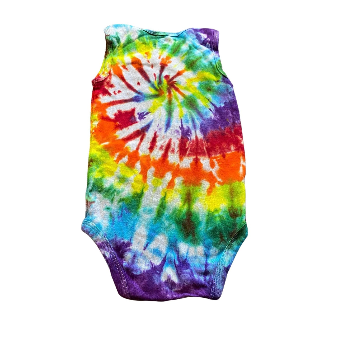 Rainbow Spiral Tie Dye Baby Bodysuit || 24 Months