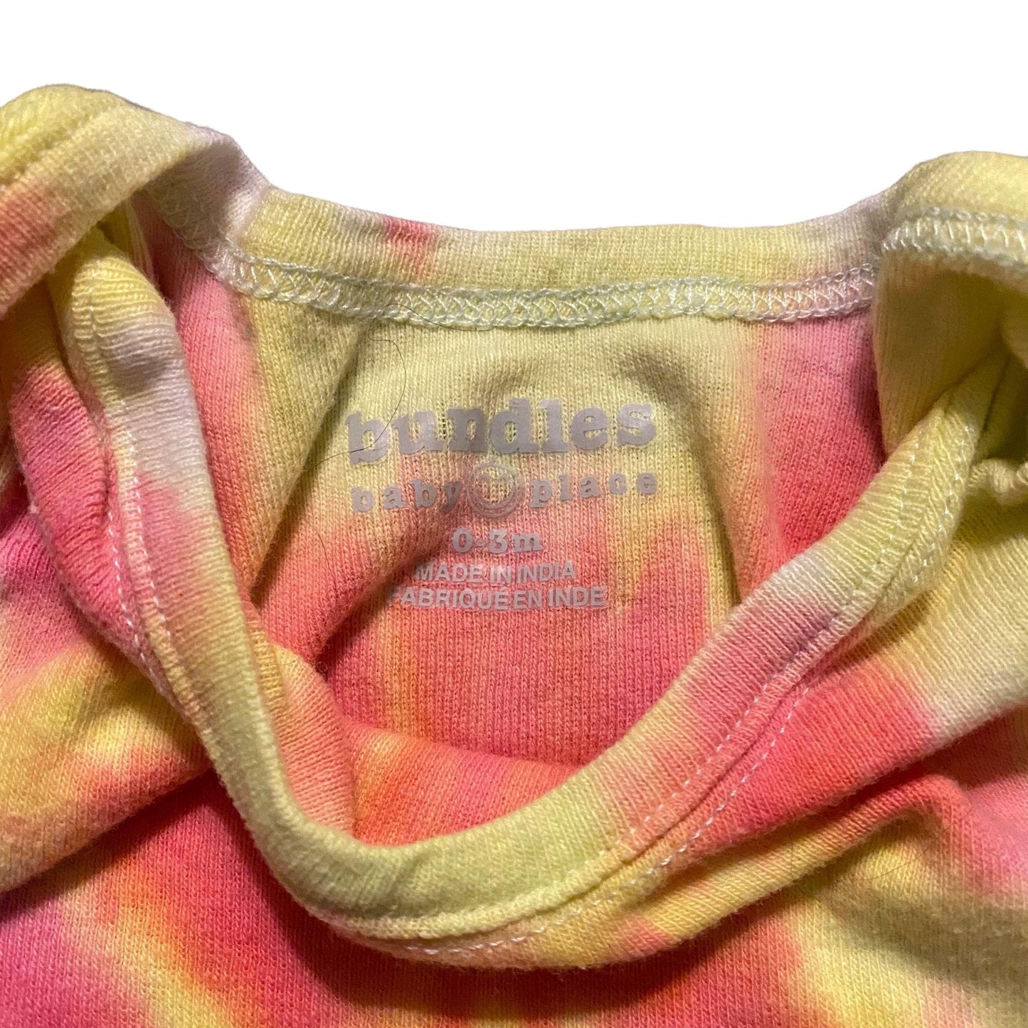 Pink Lemonade Spiral Tie Dye Onesie || 0-3 Months, Upcycled ♻️