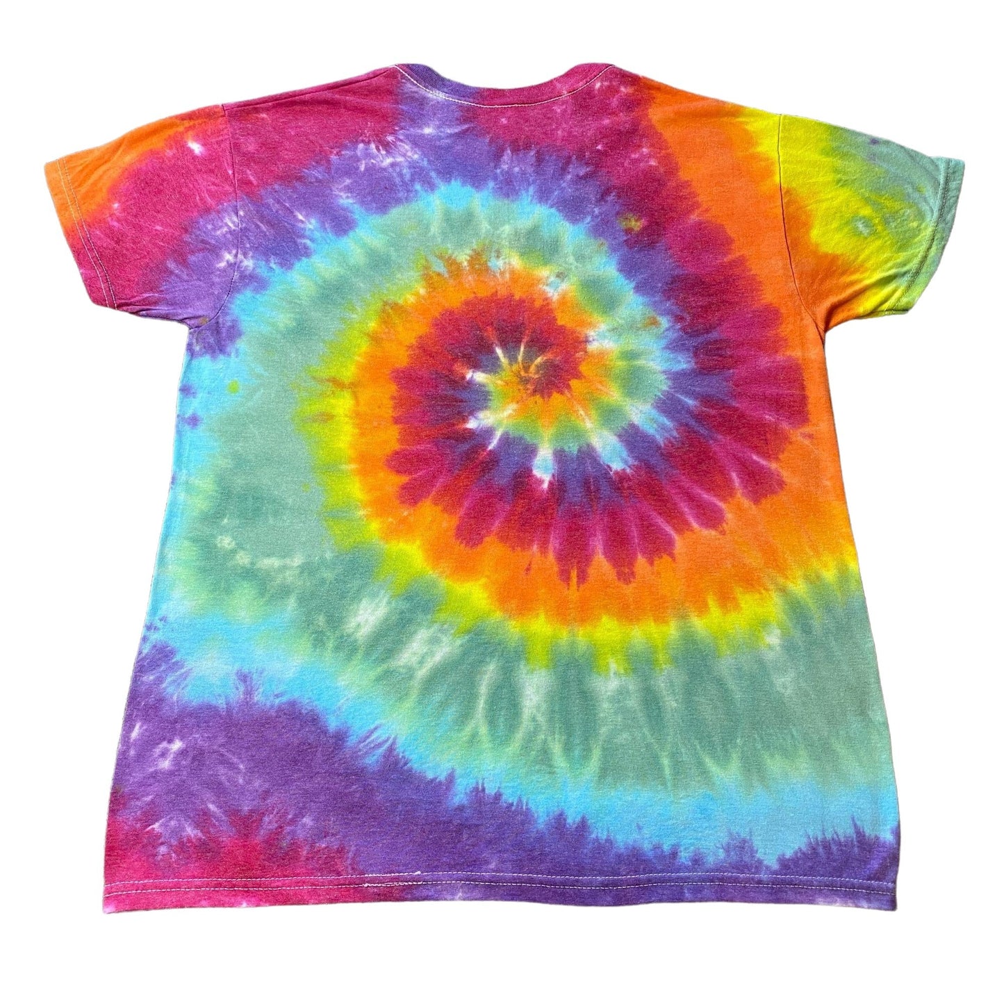 Rainbow Spiral Tie Dye Adult Tee || Small