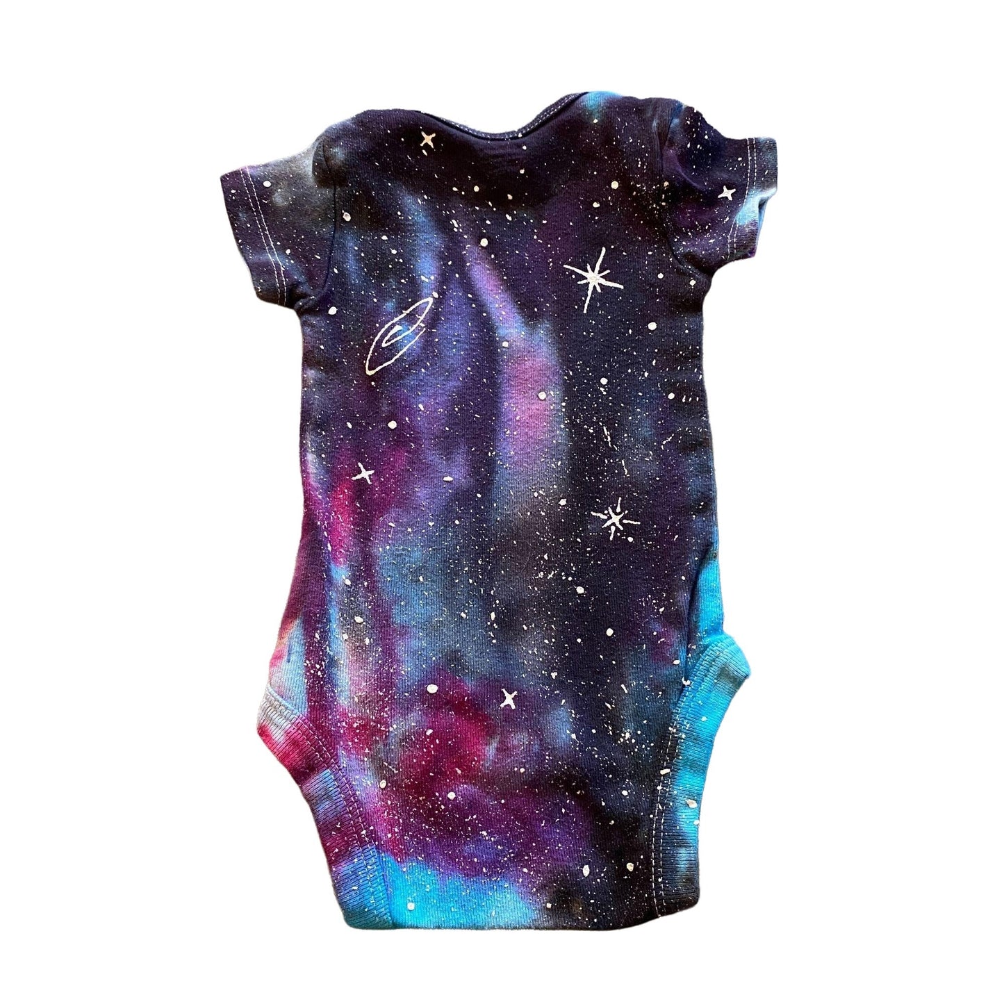 Galaxy Dyed Onesie || 0-3 Months, Upcycled ♻️