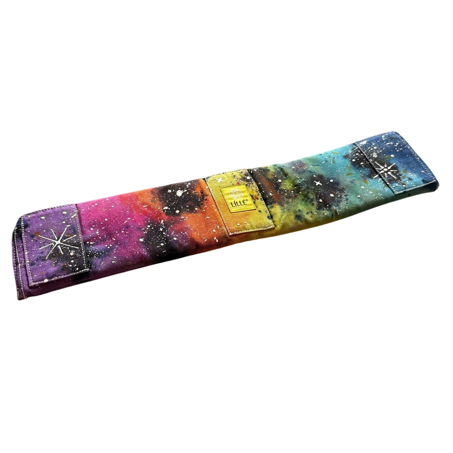 Rainbow Galaxy Dyed Lillebaby Tummy Pad || Large