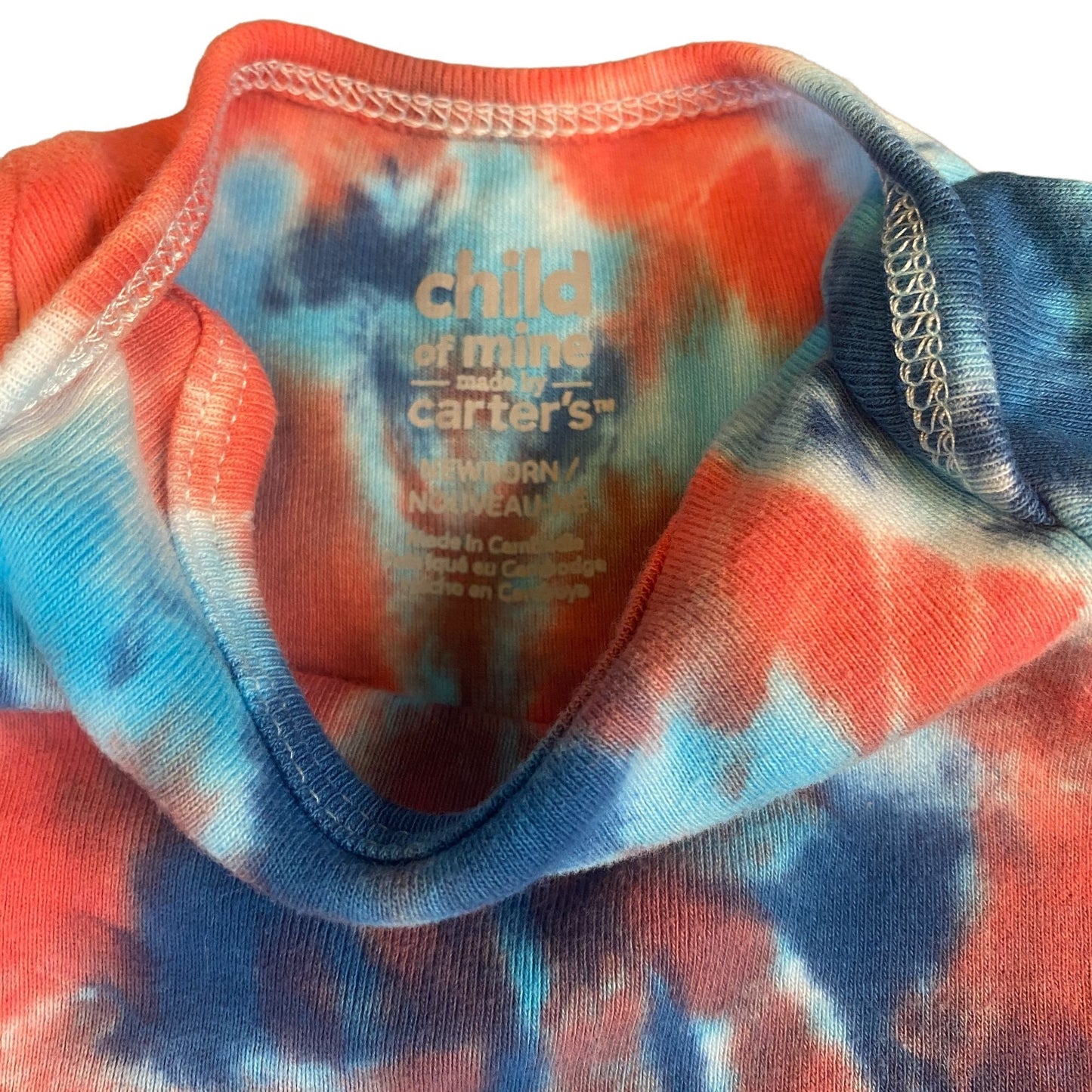 Spiral Tie Dye Baby Bodysuit || Newborn
