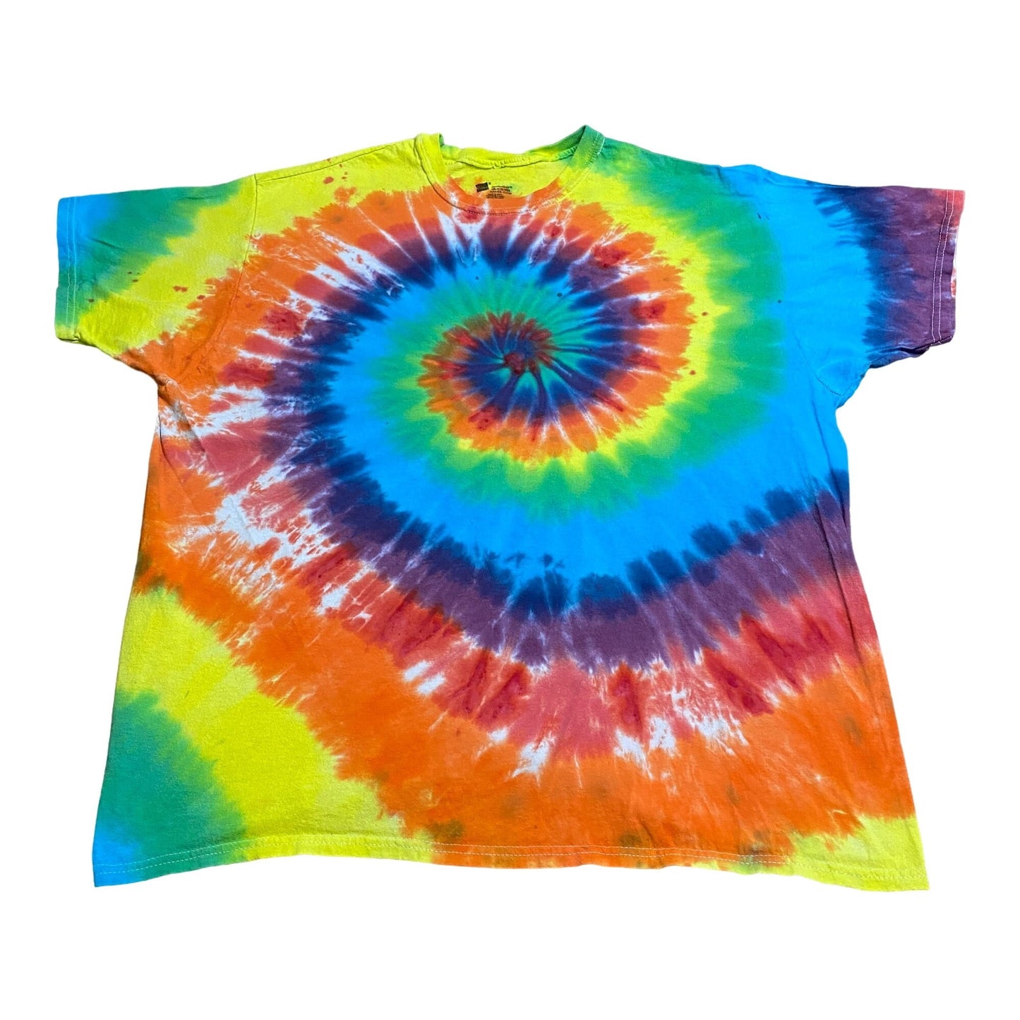 Rainbow Spiral Tie Dye Adult Tee || 2XL