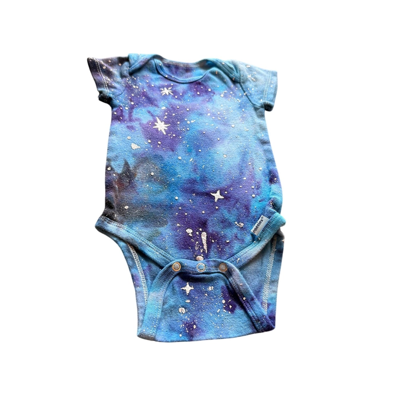 Galaxy Dyed Baby Onesie || 3-6 Months, Upcycled ♻️